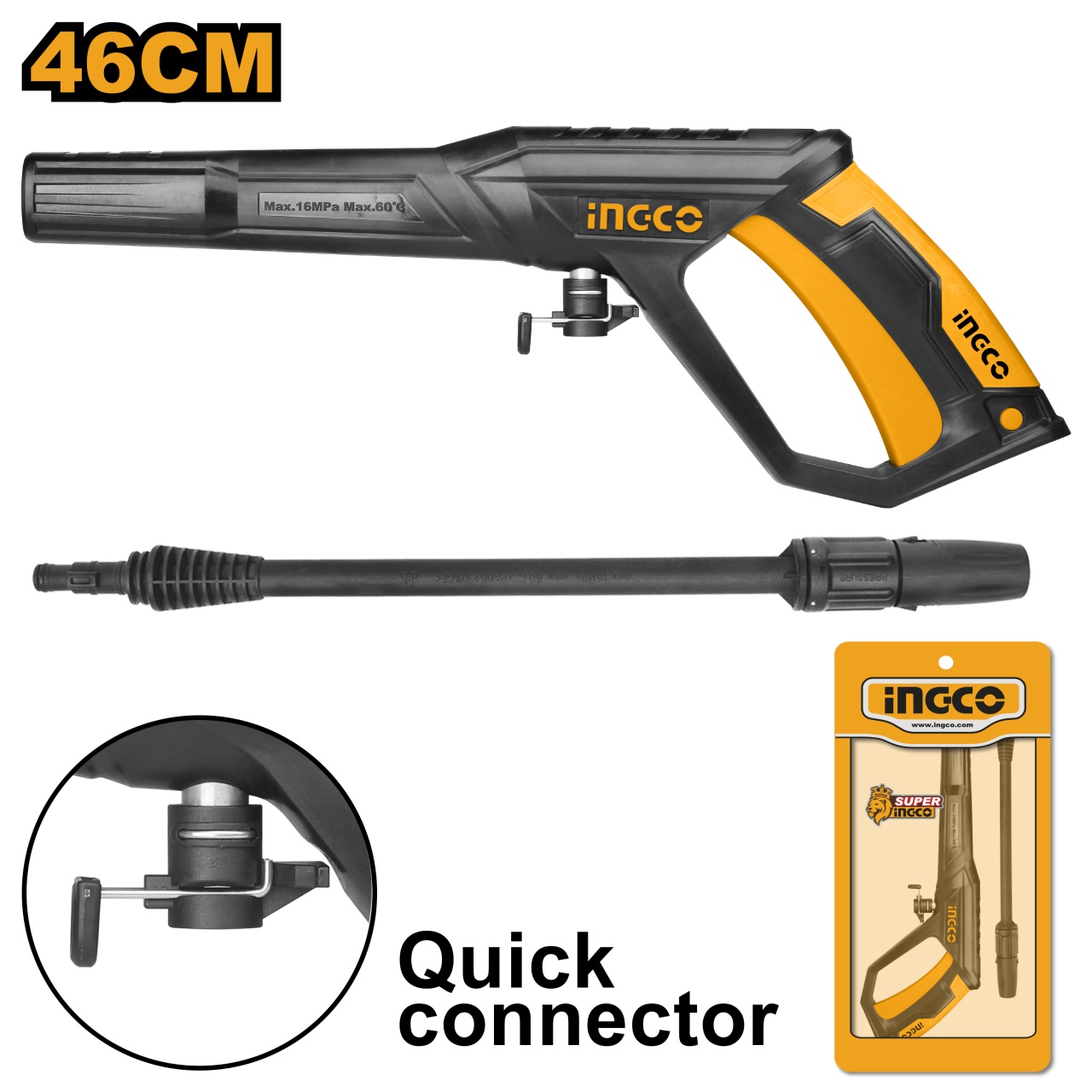 Lance Spalare Presiune Turbojet Ingco