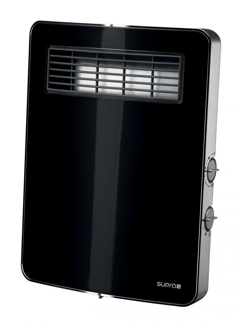 Aeroterma Electrică Supra Etno 2000W, Termostat, Negru