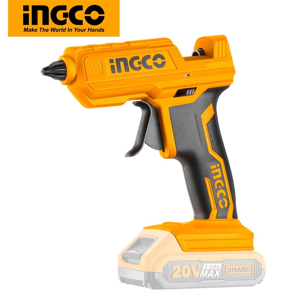 Pistol Lipit Plastic Ingco CGGLI2001, 11mm, 20V - imagine 2