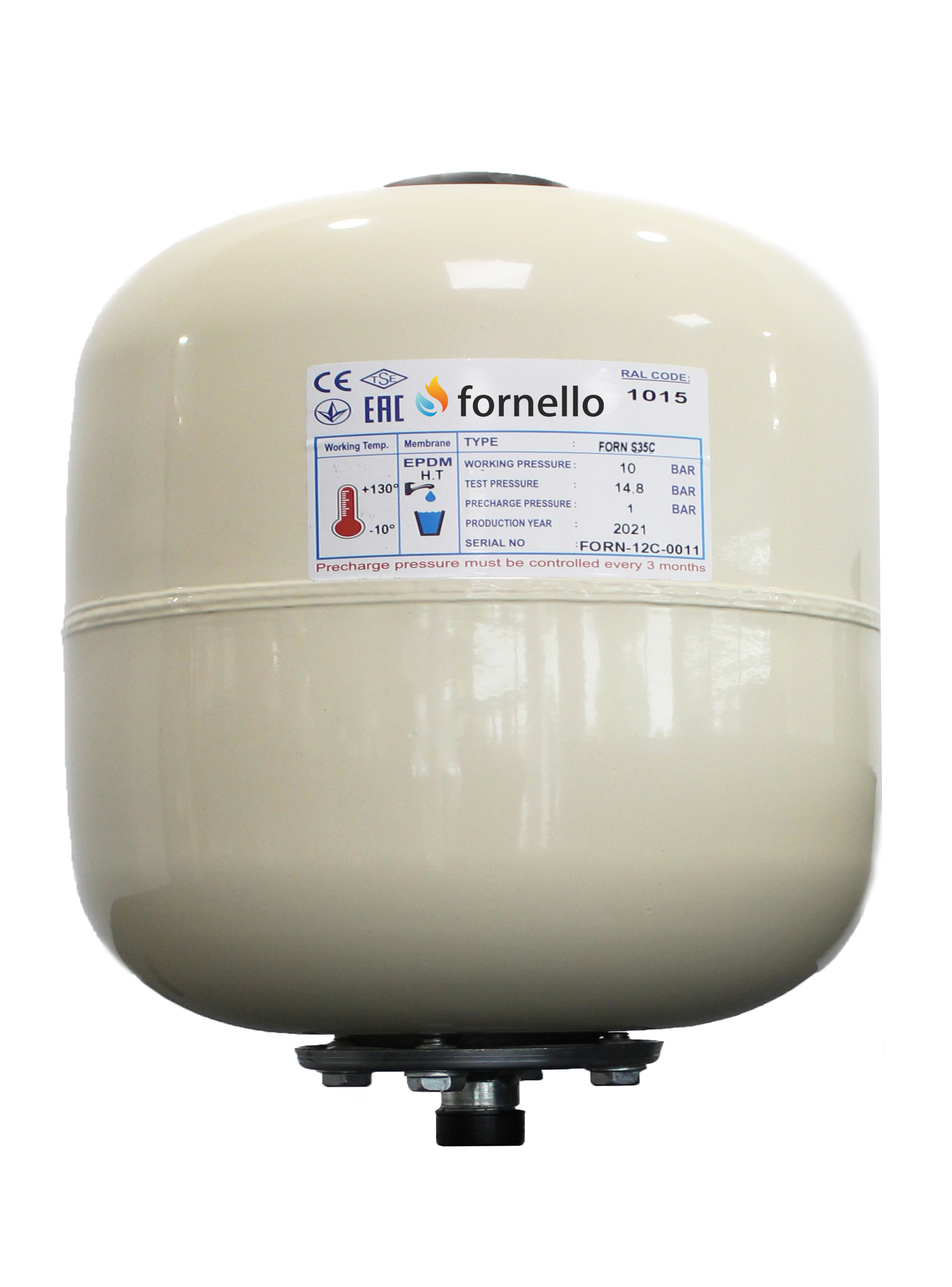 Vas Expansiune Solar Fornello 35L, 10 Bar