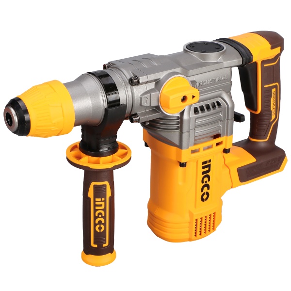 Ciocan rotopercutor 4.5J, 930rpm, 4400bpm, 20V Brushless Fara Acumulator Ingco CRHLI20288 - imagine 5