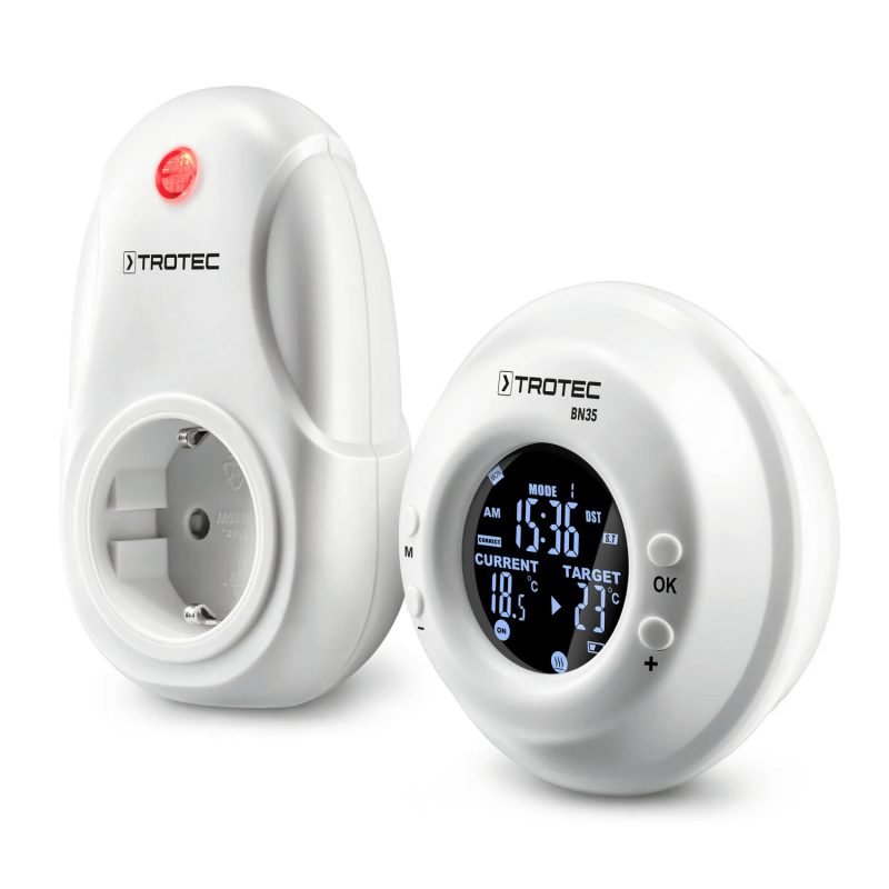 Termostat și Priză Wireless Trotec BN35, 20m, cu Ceas - imagine 2