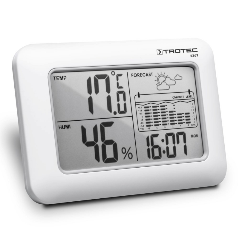 Termohigrometru Trotec BZ07 cu stație meteo și alarmă