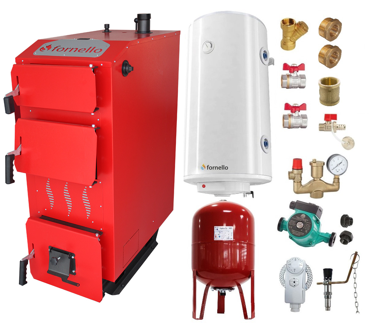Pachet Centrală Fornello Praktik 25 kW - Complet