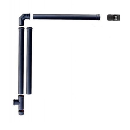 Kit Cos Fum Oțel Fornello DN120 Centrală Peletei