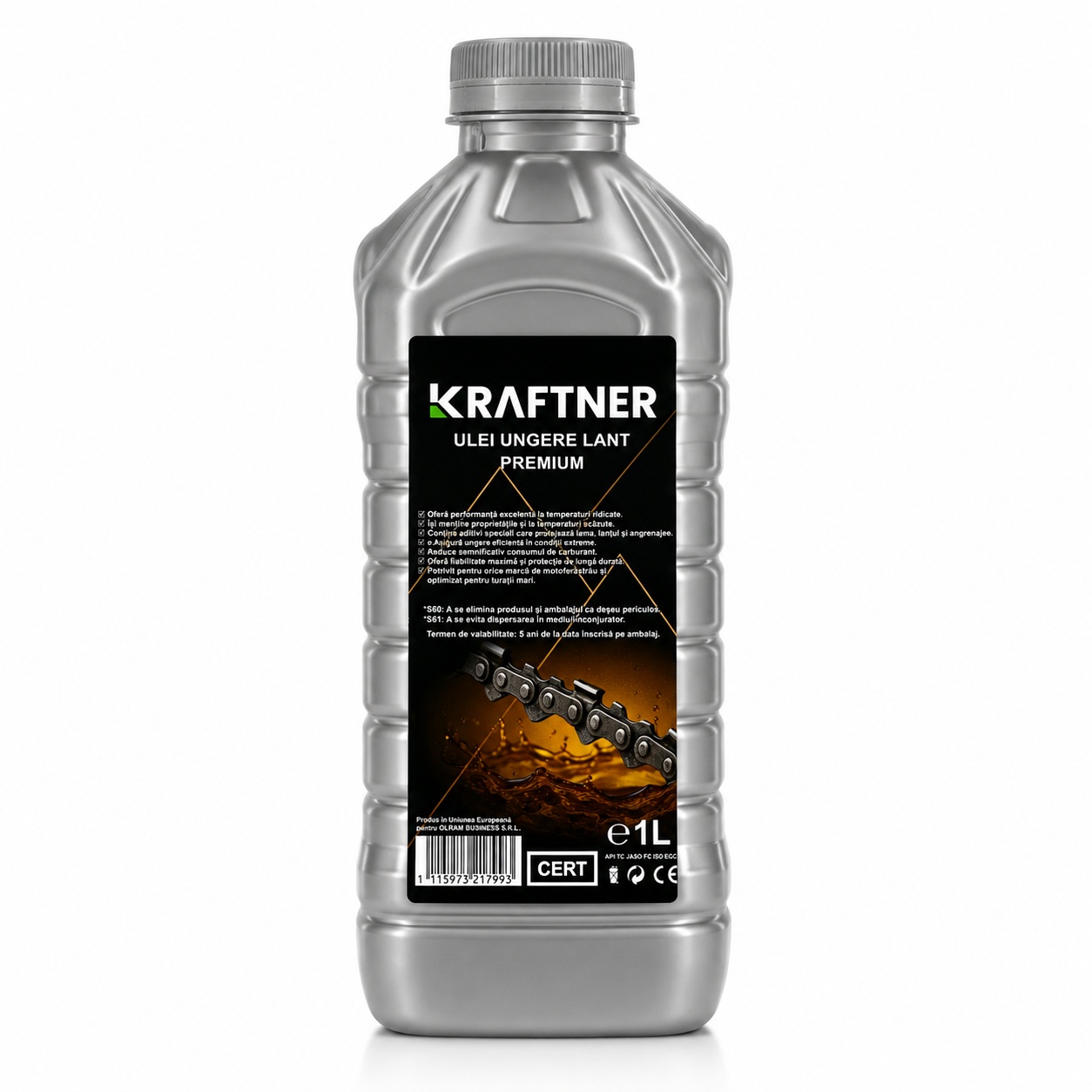 Ulei pentru Ungere Lant KRAFTNER Motofierastraie Drujbe, Premium, 1L ORIGINAL*produs in europa*