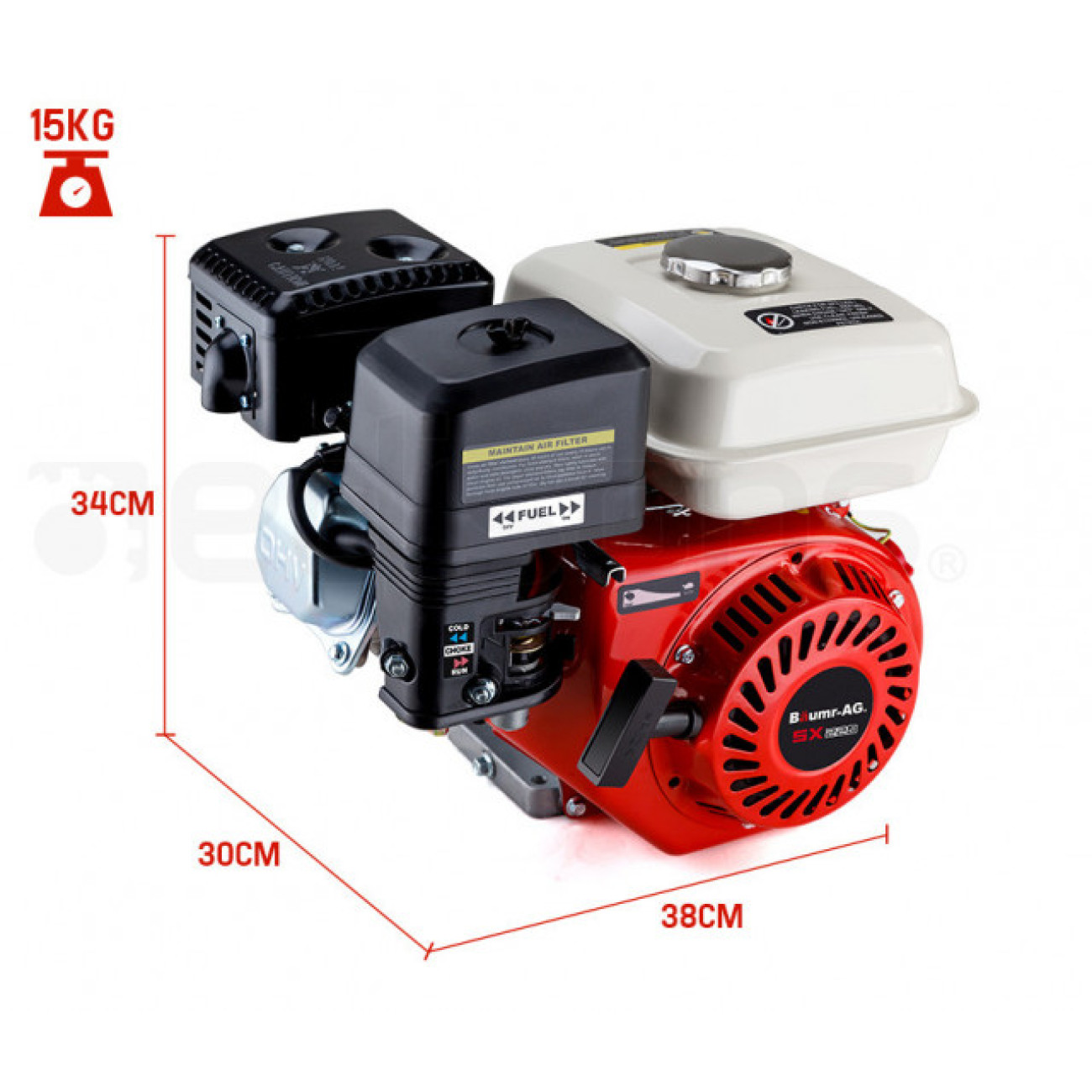 Motor Ronex 7 CP pentru Motosapa si Motopompa - imagine 4