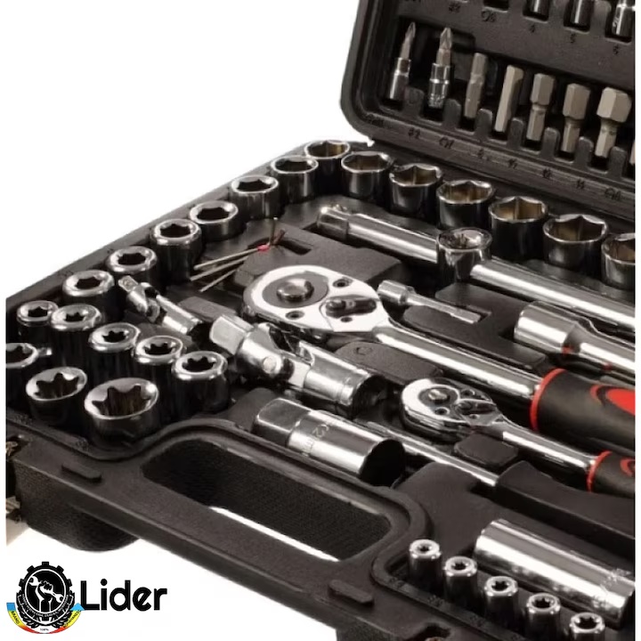 Trusa chei tubulare 108 piese LIDER PREMIUM MX947 - imagine 2