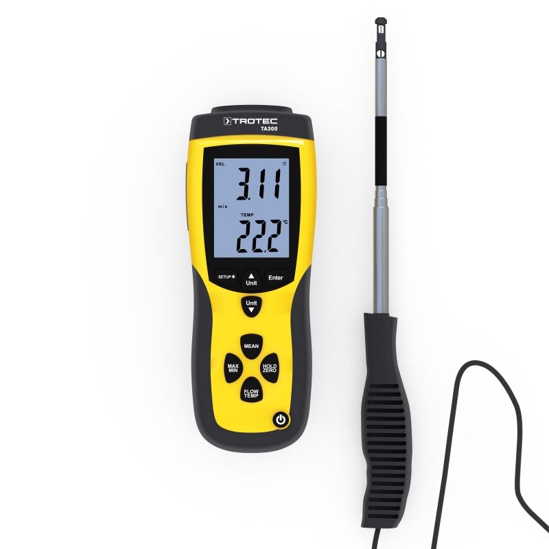 Anemometru profesional Trotec TA300+ certificat calibrare - imagine 2