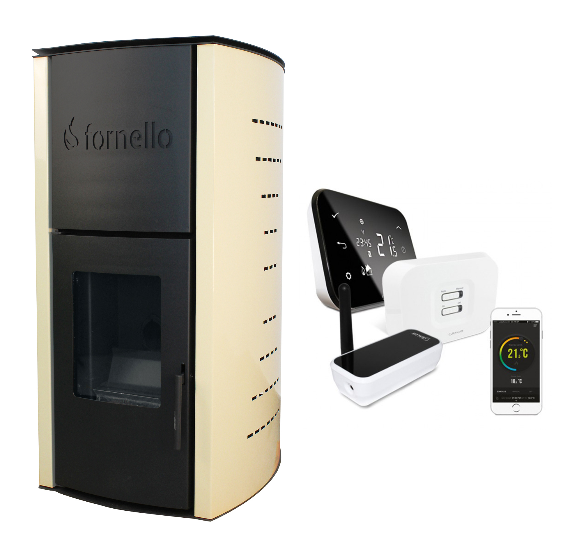 Termosemineu Fornello Michelle 12KW Control Wi-Fi