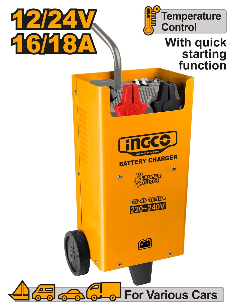 Redresor Ingco ING-CD2201 12/24V 20A