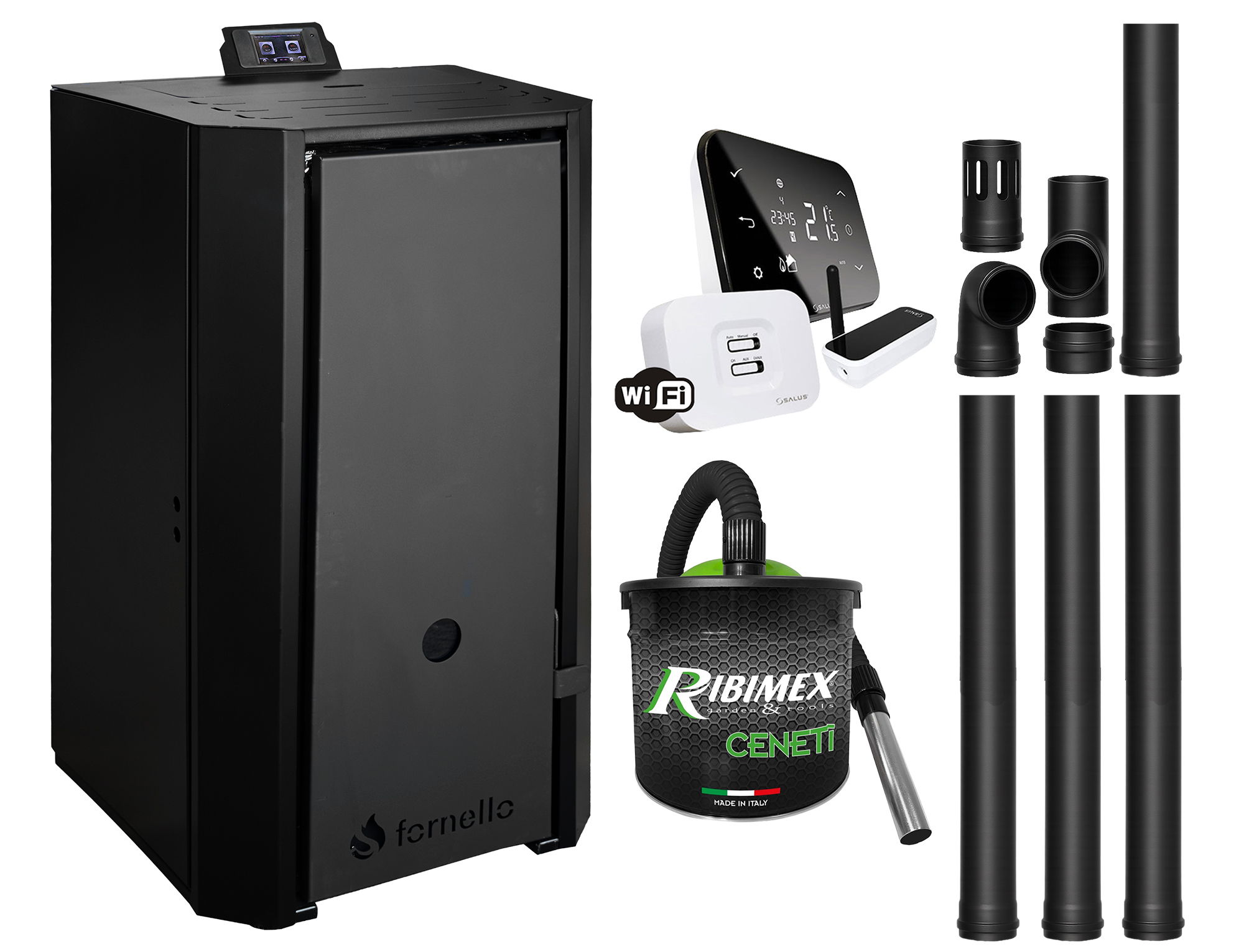 Centrala Peleti Fornello 25KW Clasa A++ WiFi