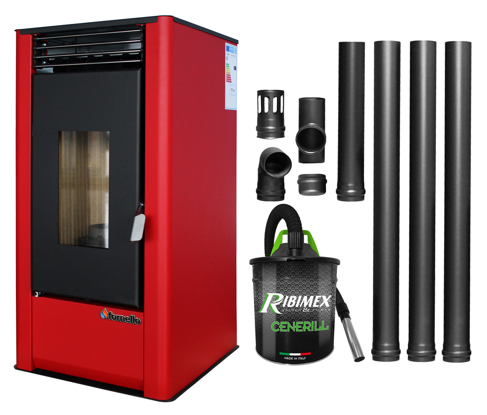 Fornello SmartPell 11KW - Pachet complet încălzire pe peleti