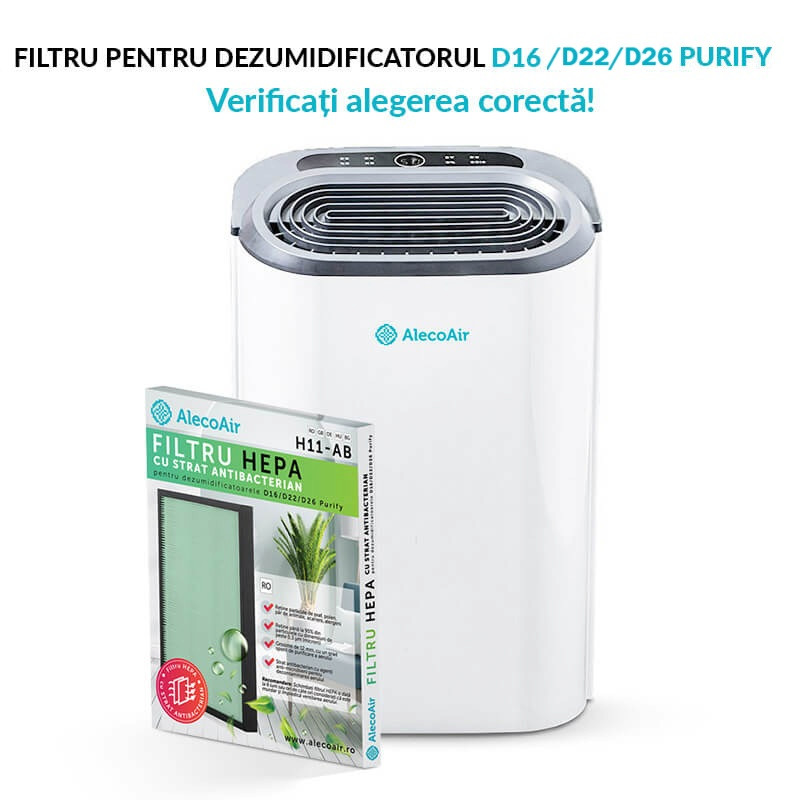 Filtru HEPA Compatibil AlecoAir D16/D22/D26 - imagine 3