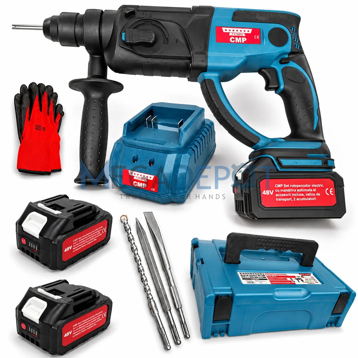 Ciocan Rotopercutor Campion CMP1832, 48V, 4J, Brushless