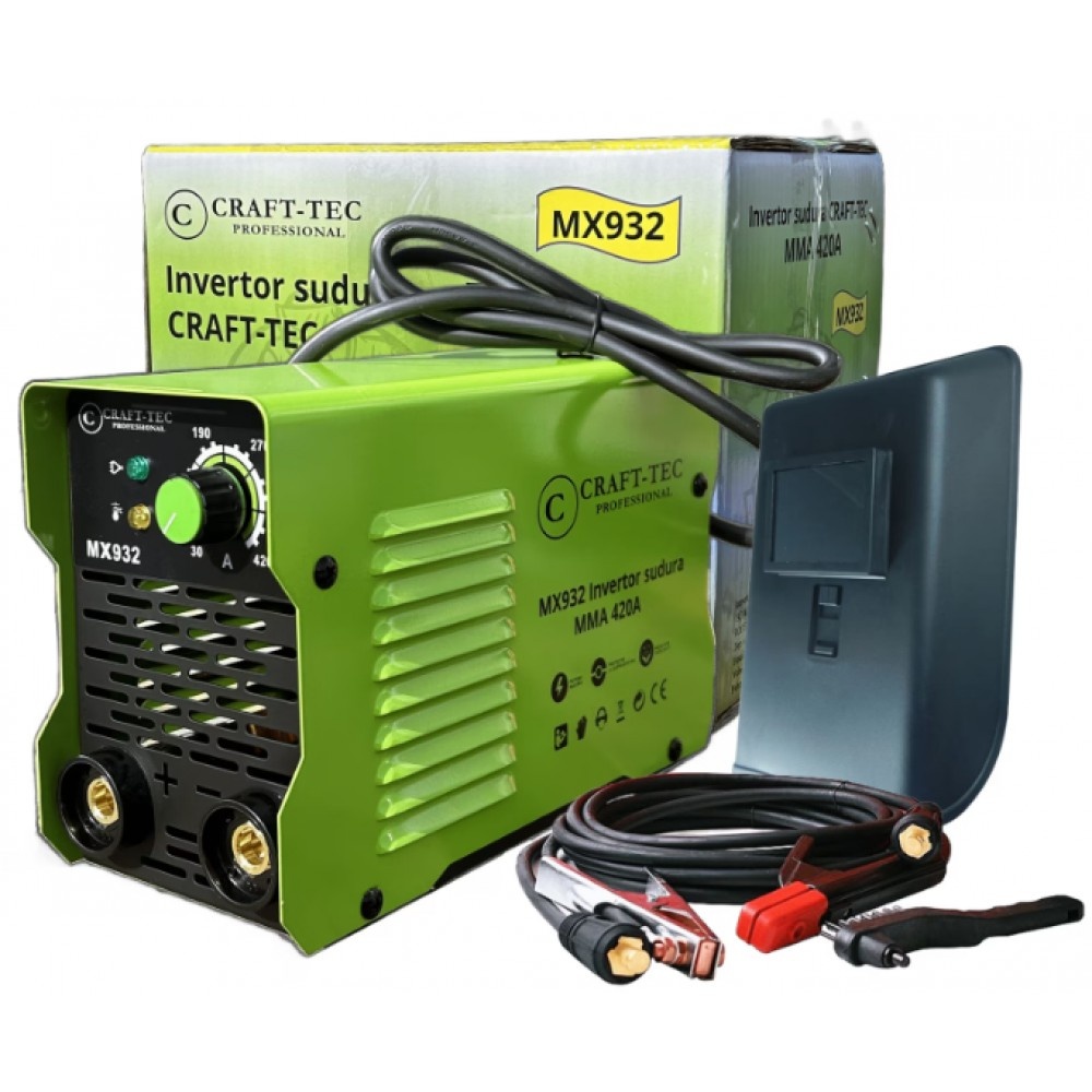 Invertor de sudură Craft-Tec MX932, 420A, MMA, IP21S