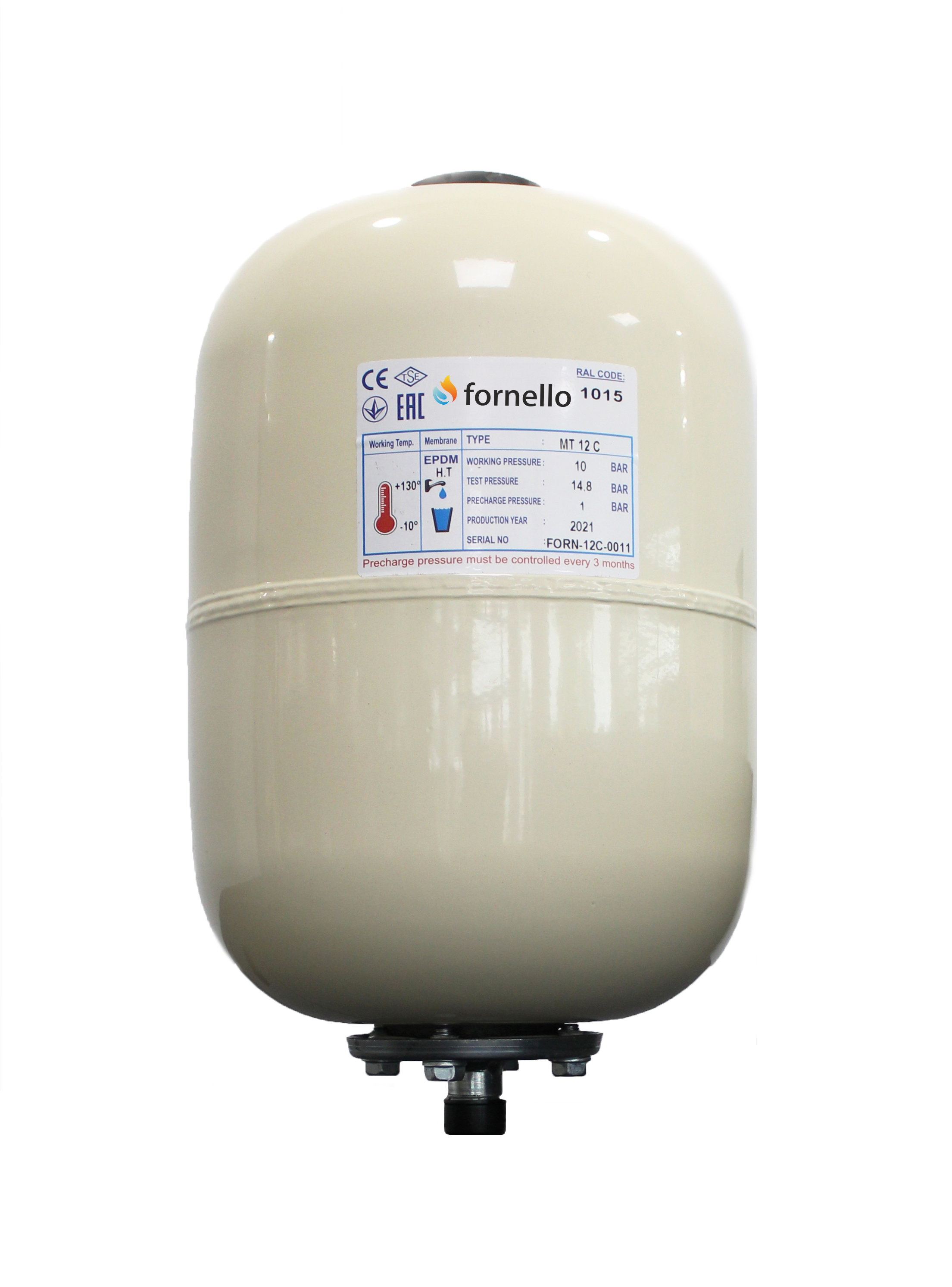 Vas Expansiune Solar Fornello 12L, 10 bar