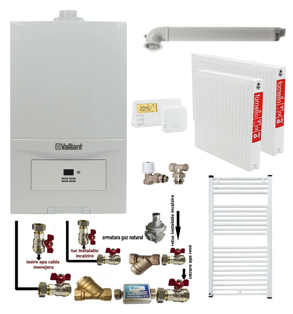 Pachet încălzire Vaillant 23kW complet