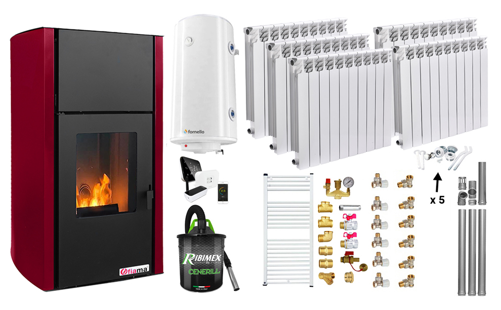 Pachet Complet Încălzire Peleti Fornello 25kW