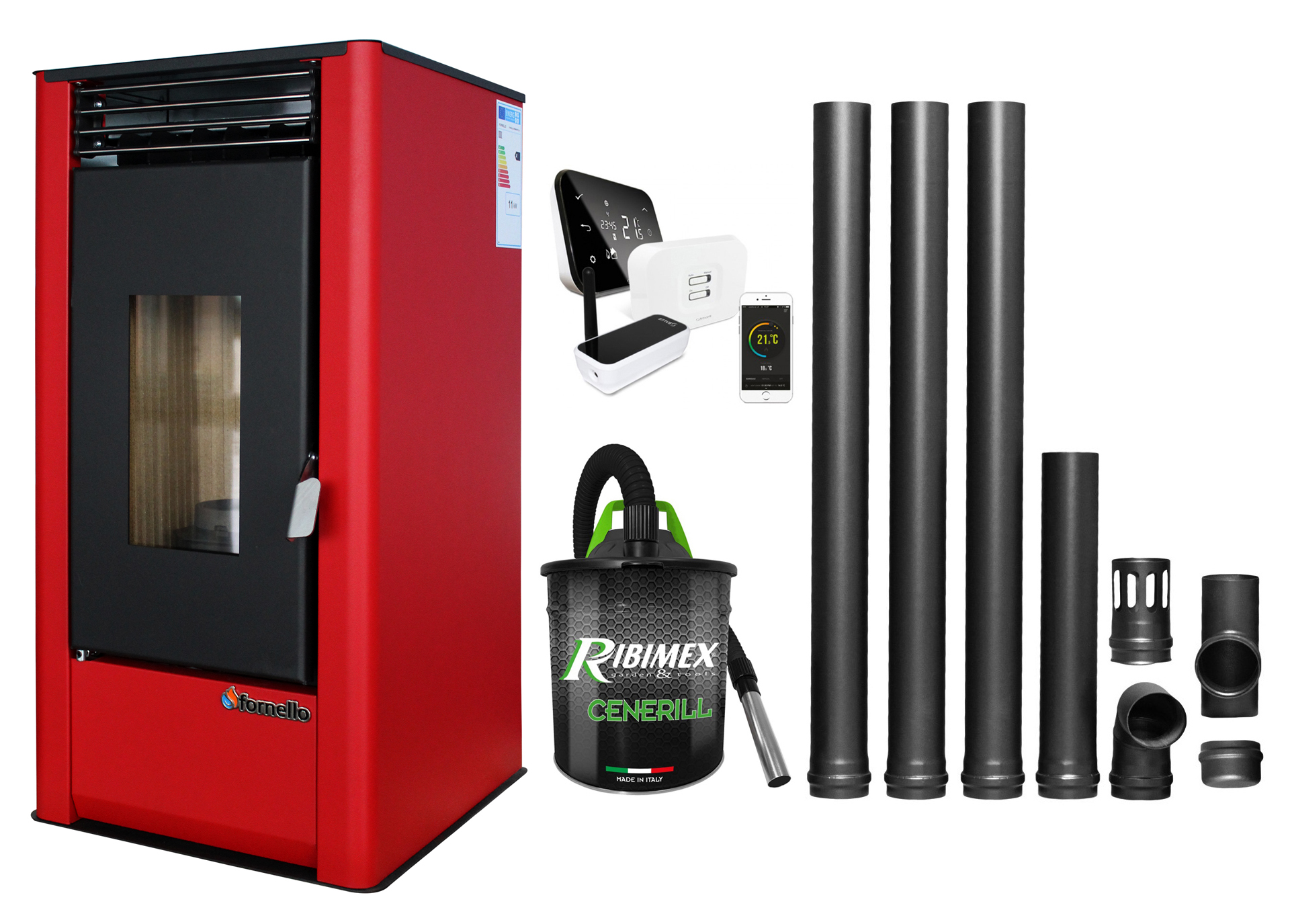 Fornello SmartPell 11KW - Control la distanță