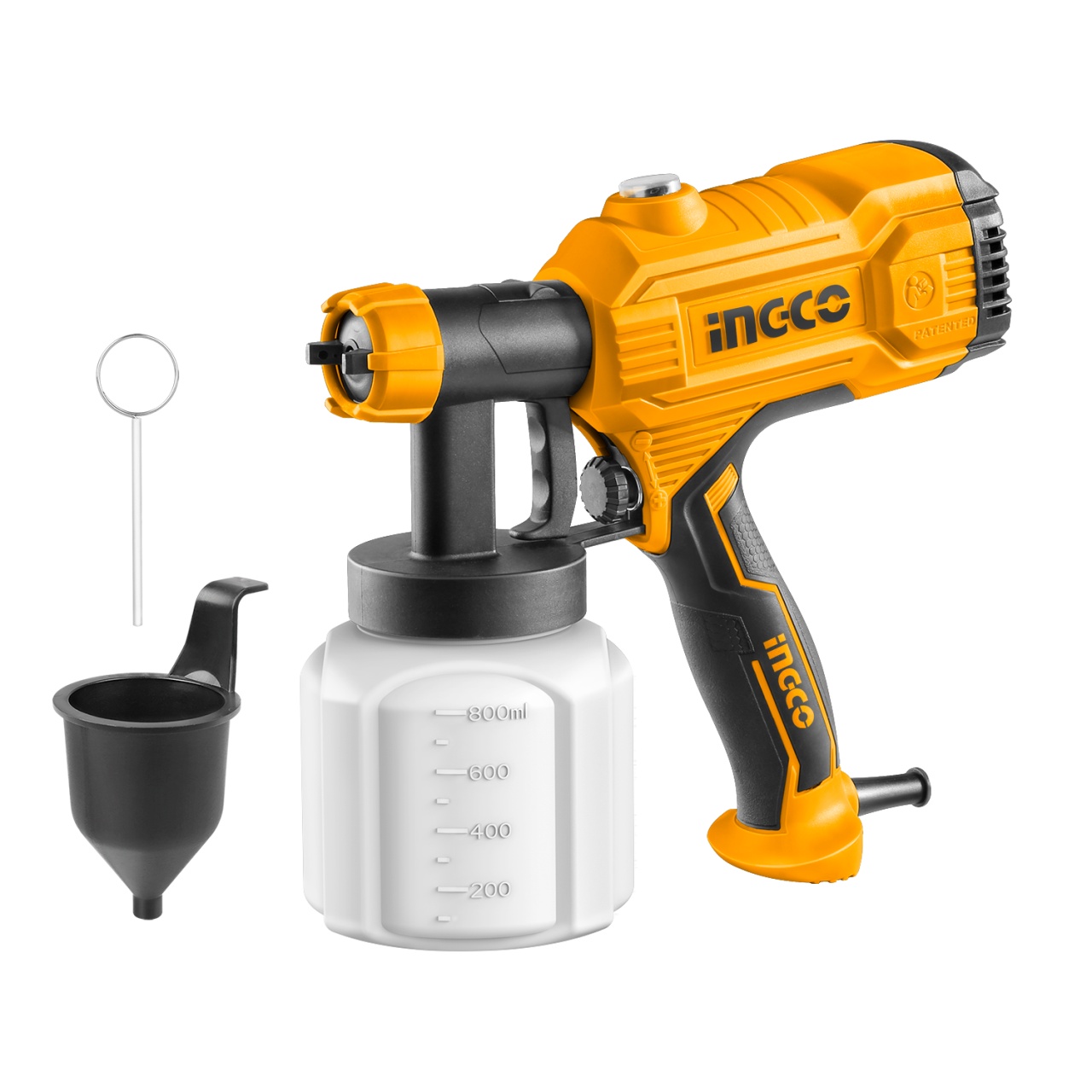 Pistol Electric Vopsit 450W 800ml, Ingco SPG3508 - imagine 2
