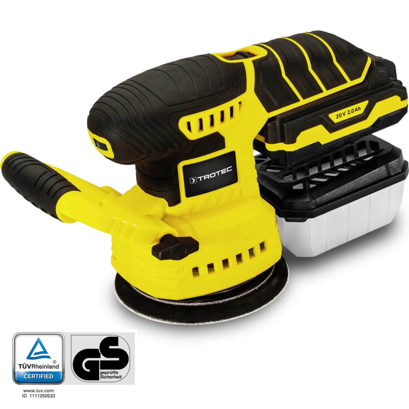 Șlefuitor orbital pe acumulator Trotec PESS 10-20V, 2 Ah - imagine 3