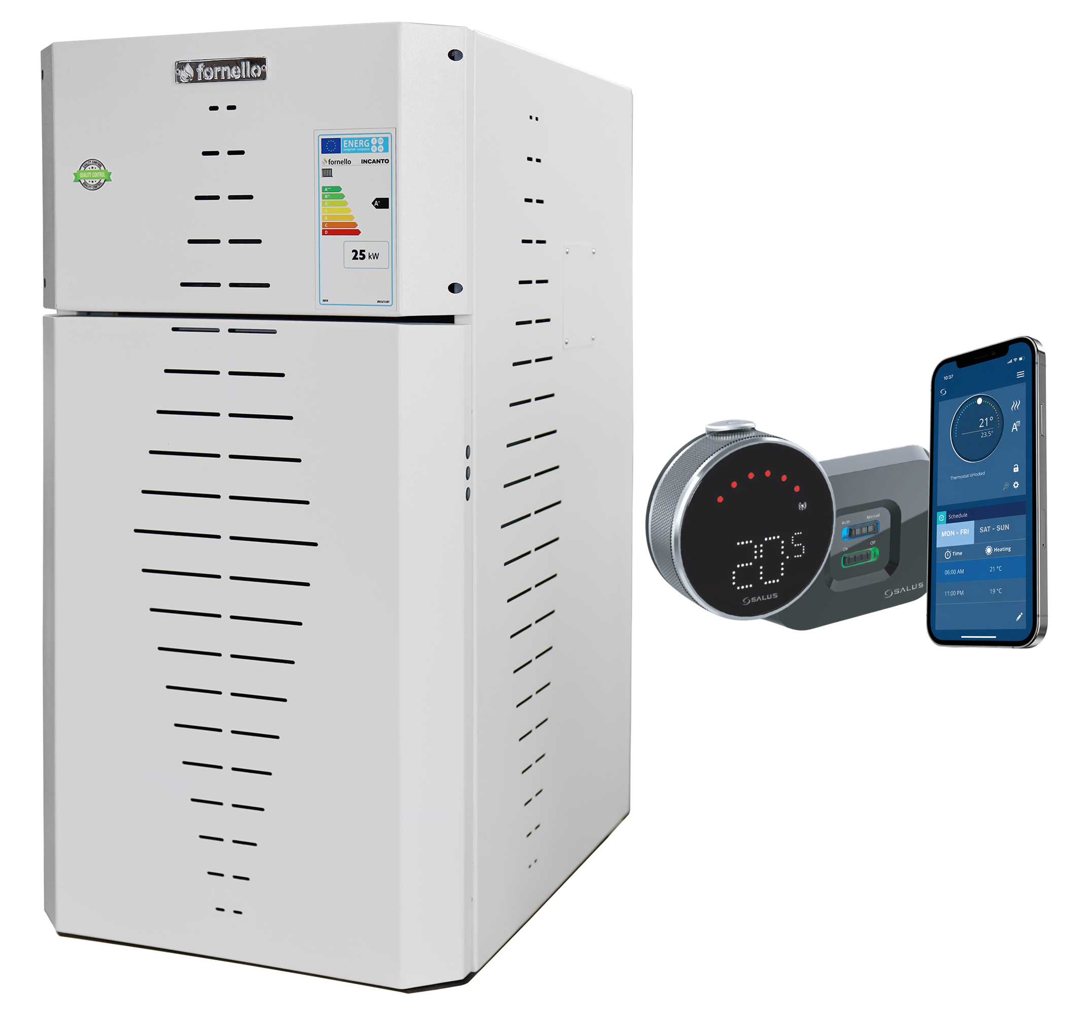 Centrală Peleți Fornello 25kW - Eficiență 93% - imagine 2
