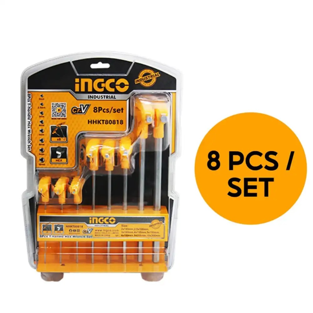 Set Imbusuri în T INGCO HHKT80818 | Profesional - imagine 2