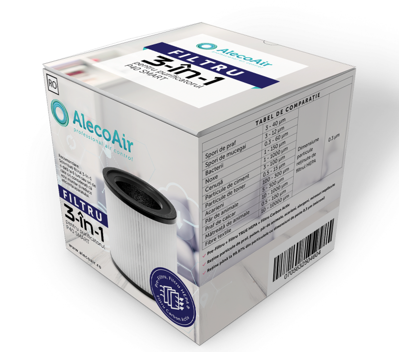 Filtru 3 in 1 AlecoAir P40 SMART | TRUE HEPA 99,97%