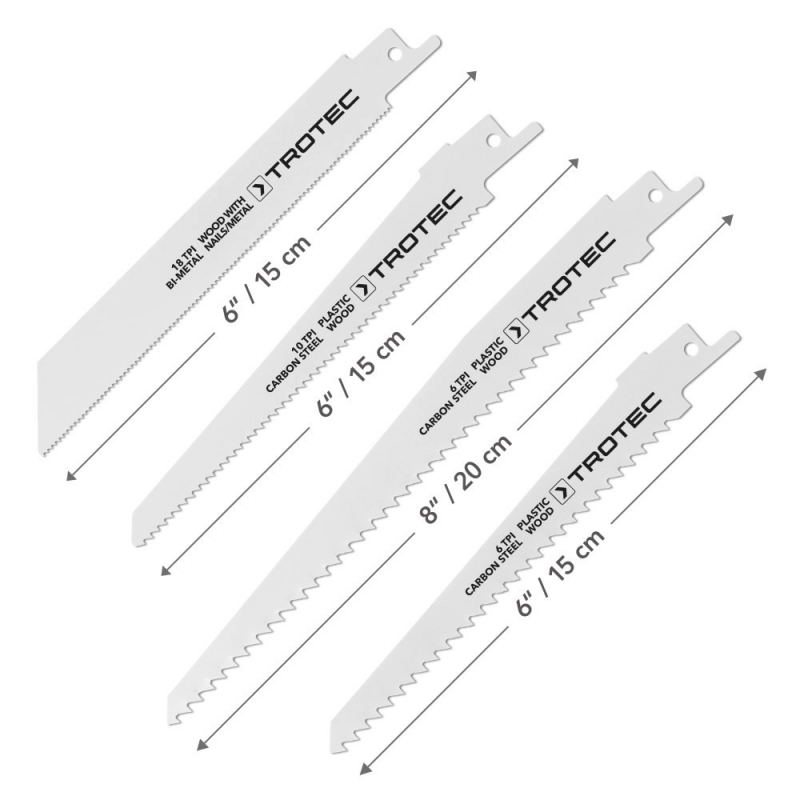Set pânze tăiere Trotec, 10 bucăți, lemn/metal/plastic - imagine 2