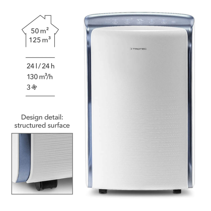 Dezumidificator Trotec TTK73E Komfort, 24 L/zi, Uscare Rufe - imagine 3
