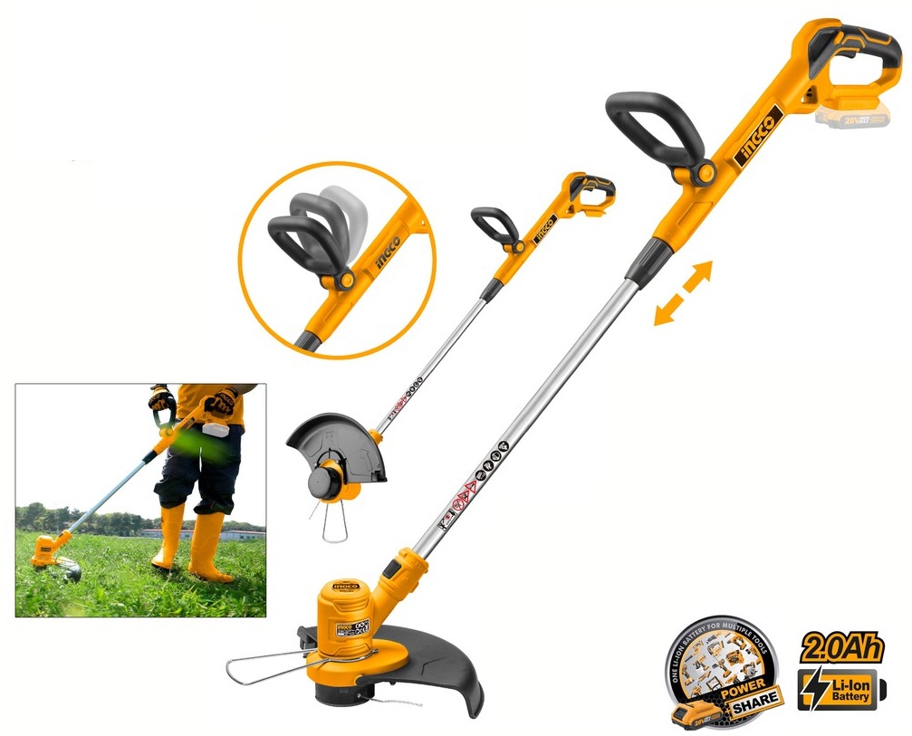 Trimmer Electric Coasa Ingco 20V 7800 rot/min - imagine 2