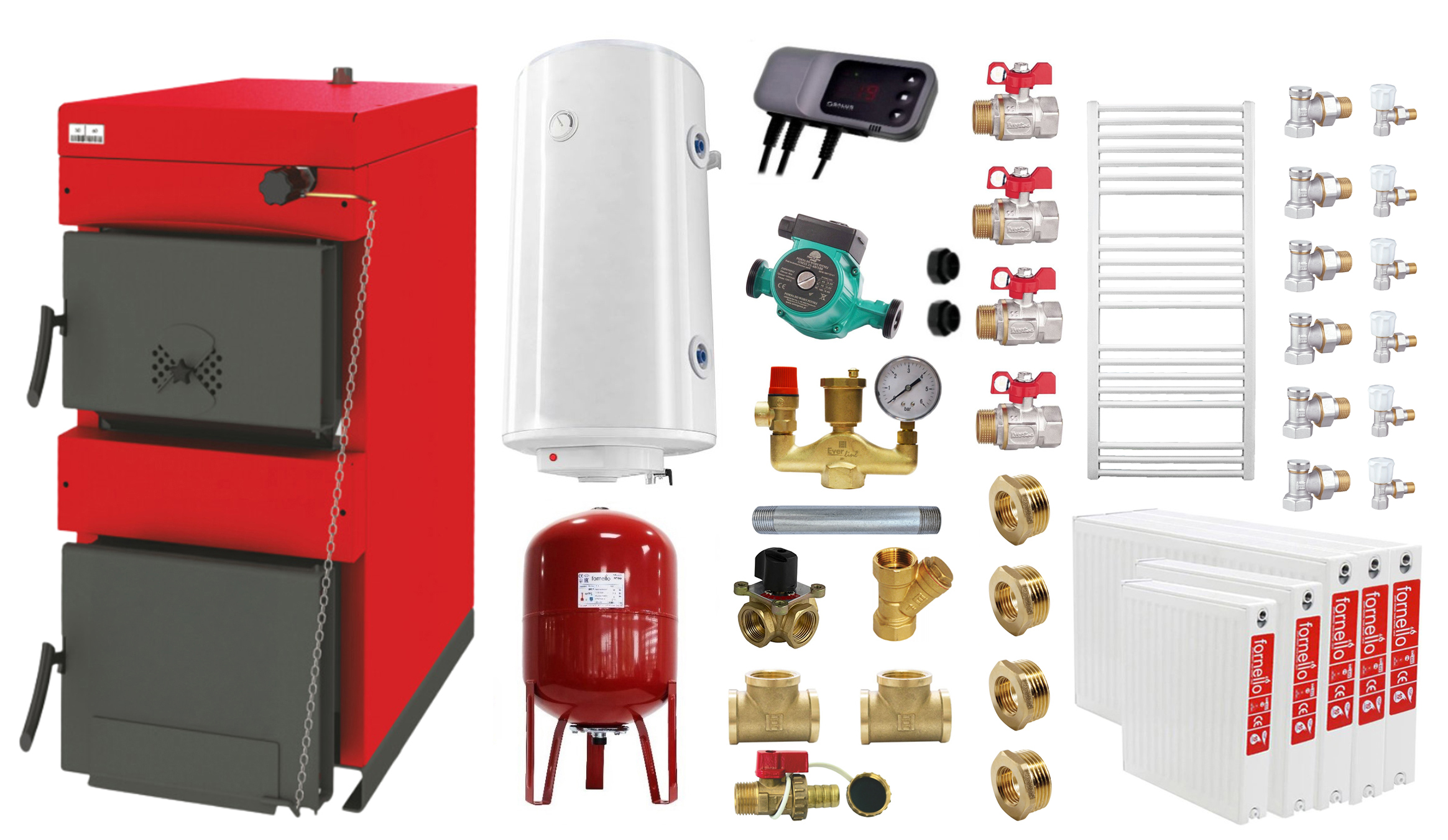 Pachet Centrală Burnit 25kW - Încălzire Completă