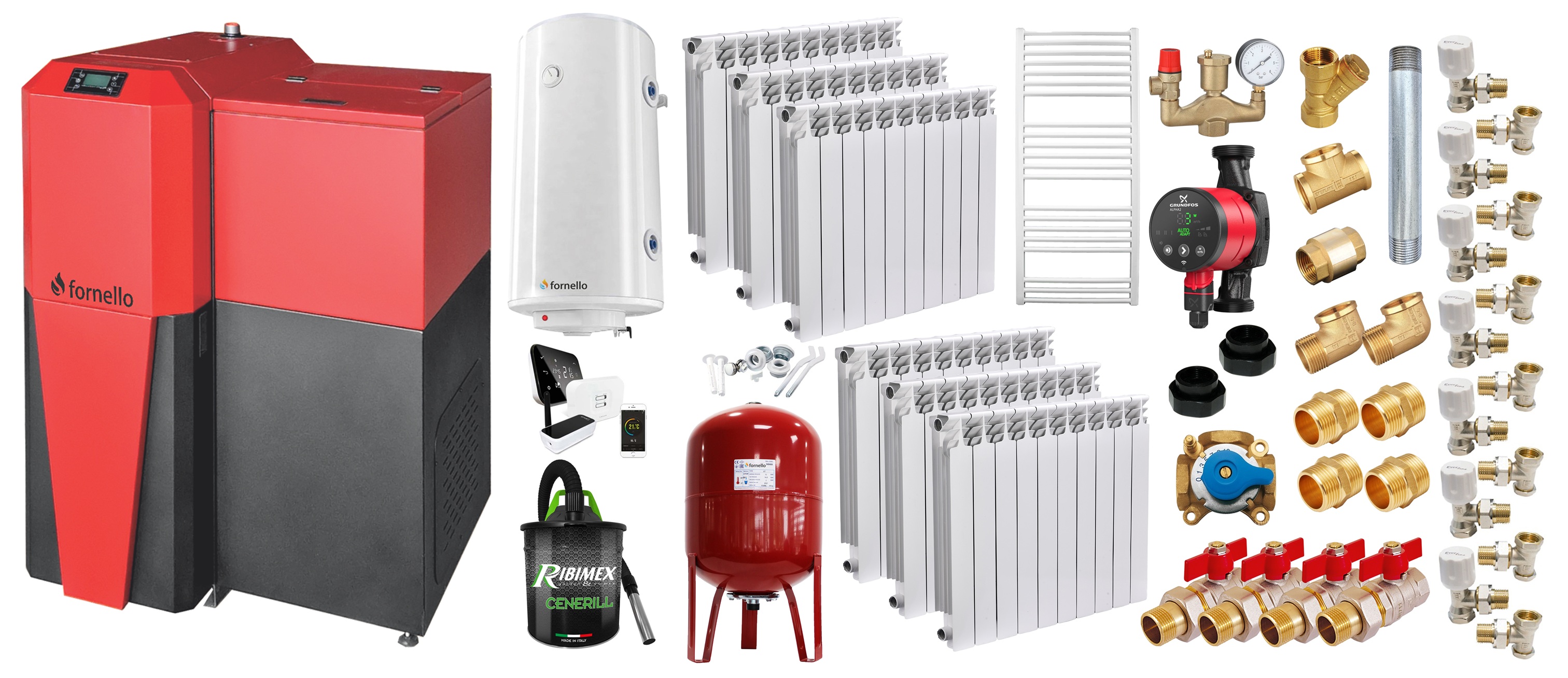 Pachet Centrală Mixtă Fornello 28kW