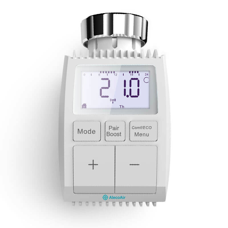 Cap termostat calorifer AlecoAir HA-08 SMART, ZigBee, IP20 - imagine 2
