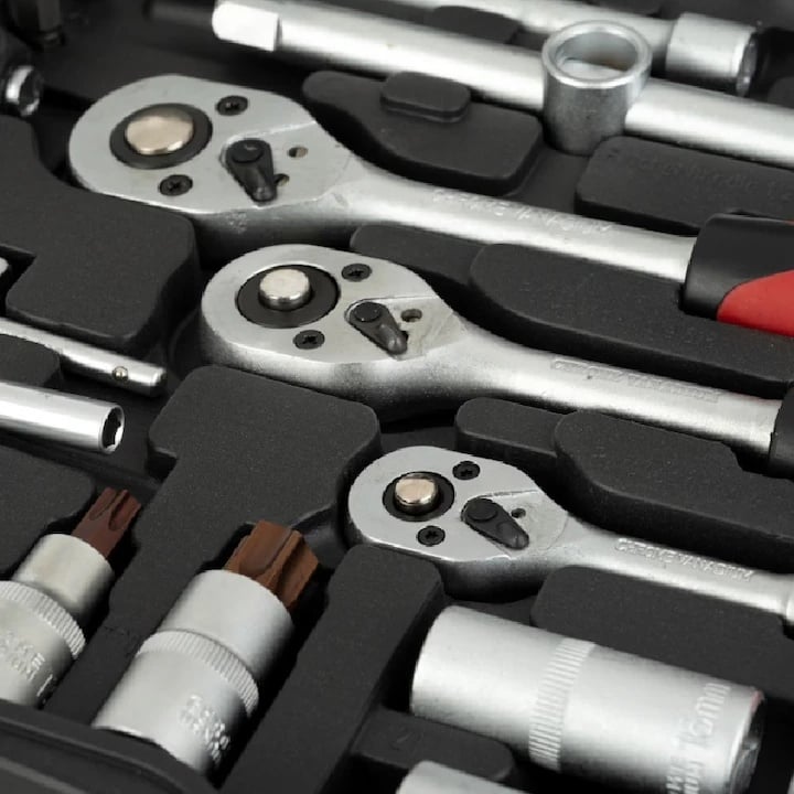 Trusa Chei Tubulare 216 Piese Craft-Tec Profesională - imagine 2