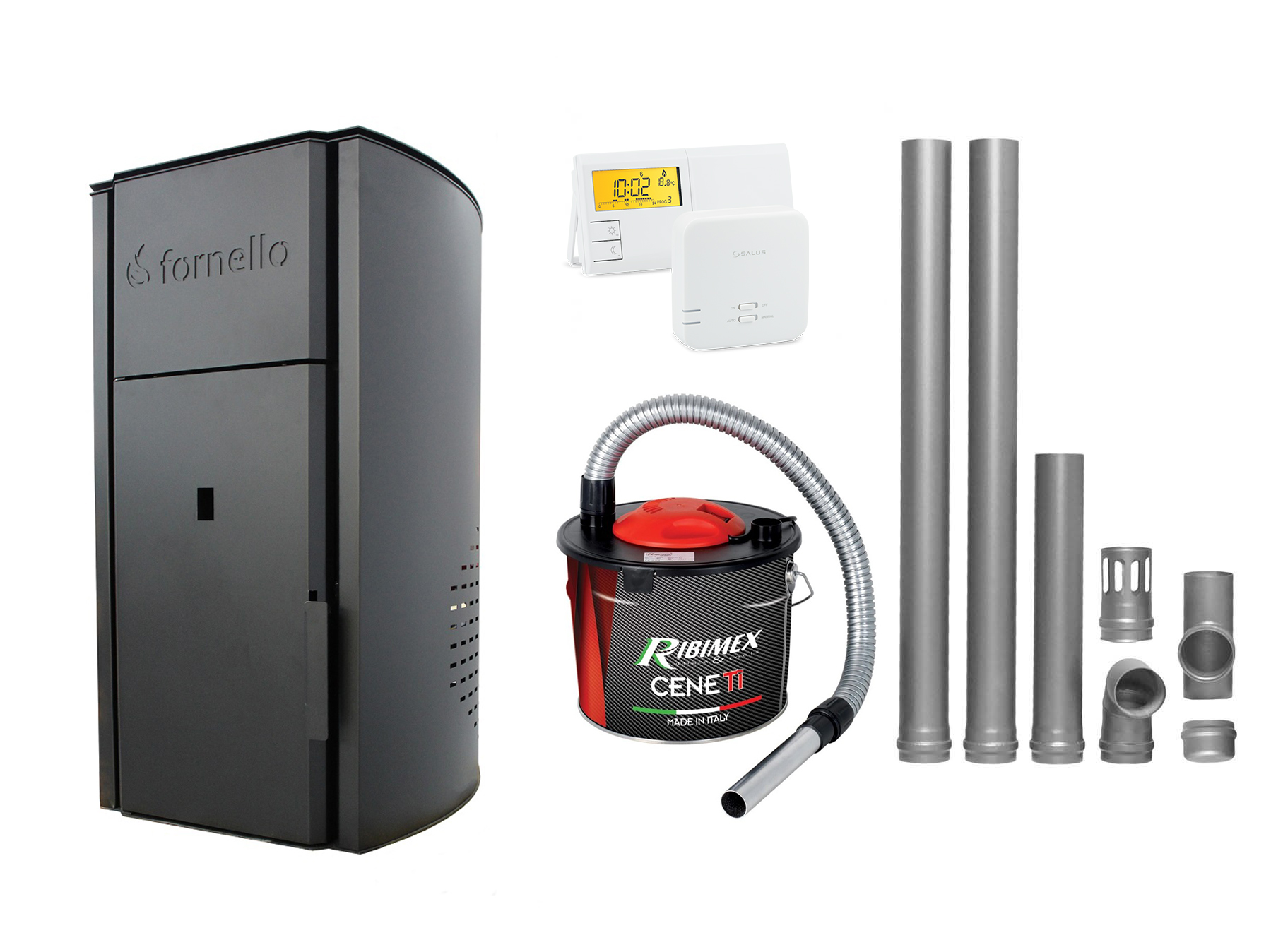 Grebla Carbon Evotools 410mm, 16 Dinti Gri - imagine 2