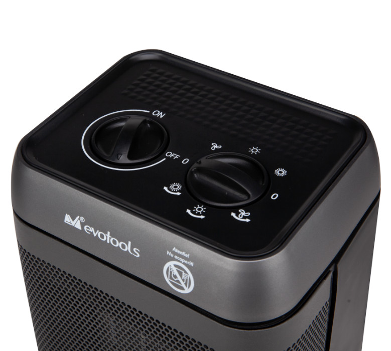Aeroterma Electrica Evotools 1500W, 3 trepte - imagine 4