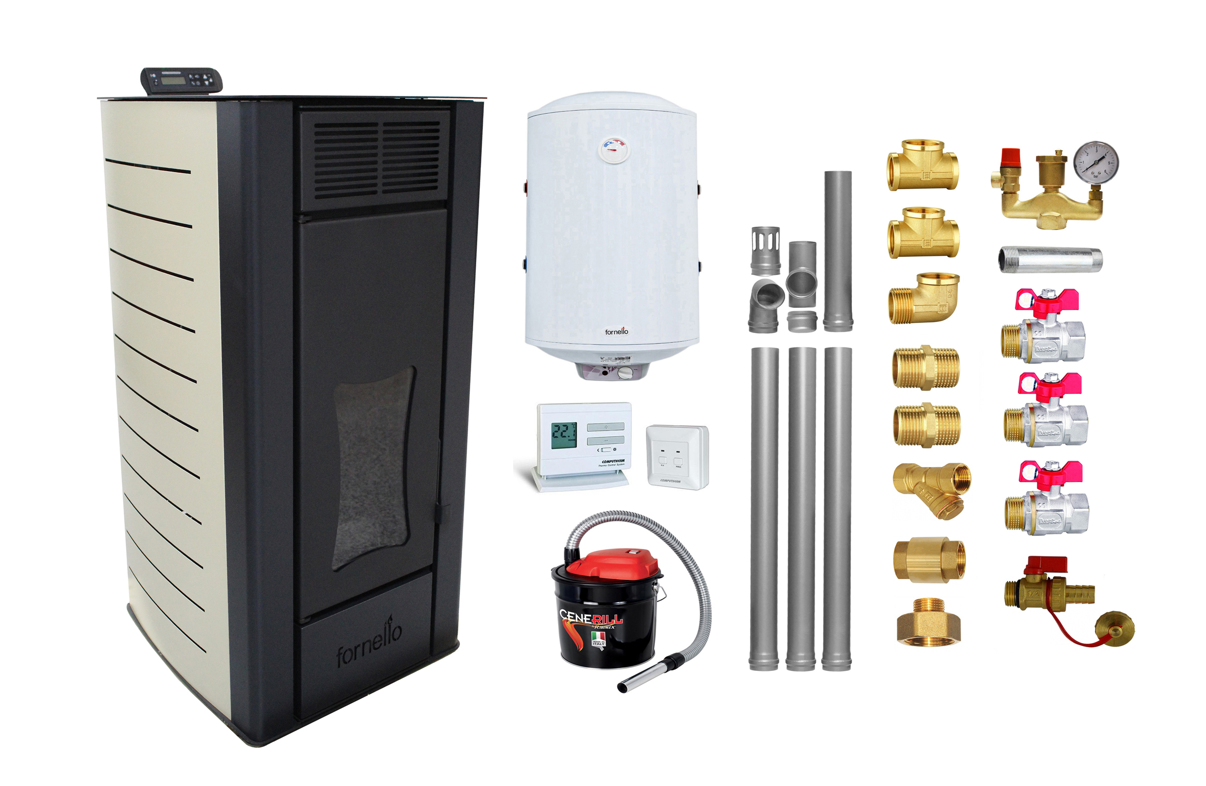 Pachet Termosemineu Peleti Fornello W25