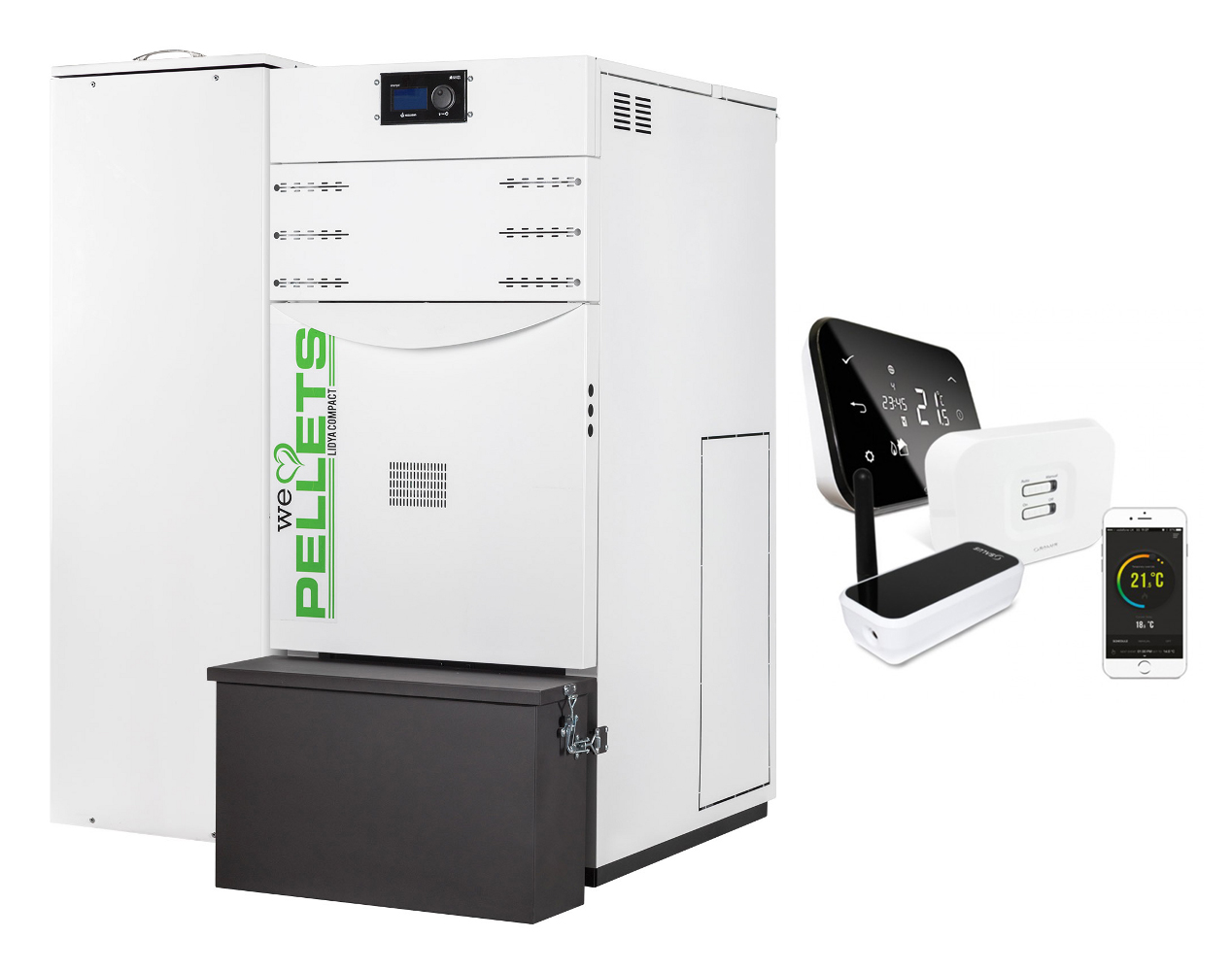 Centrală pe peleti Fornello Lidya Prestige 25 kW
