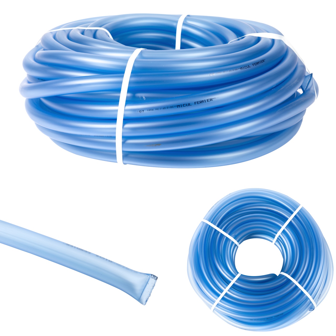 Furtun PVC 1 inch 50m transparent gradina