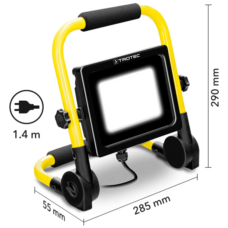 Proiector LED portabil Trotec PWLS 10-30, 2700 lm, IP65 - imagine 4