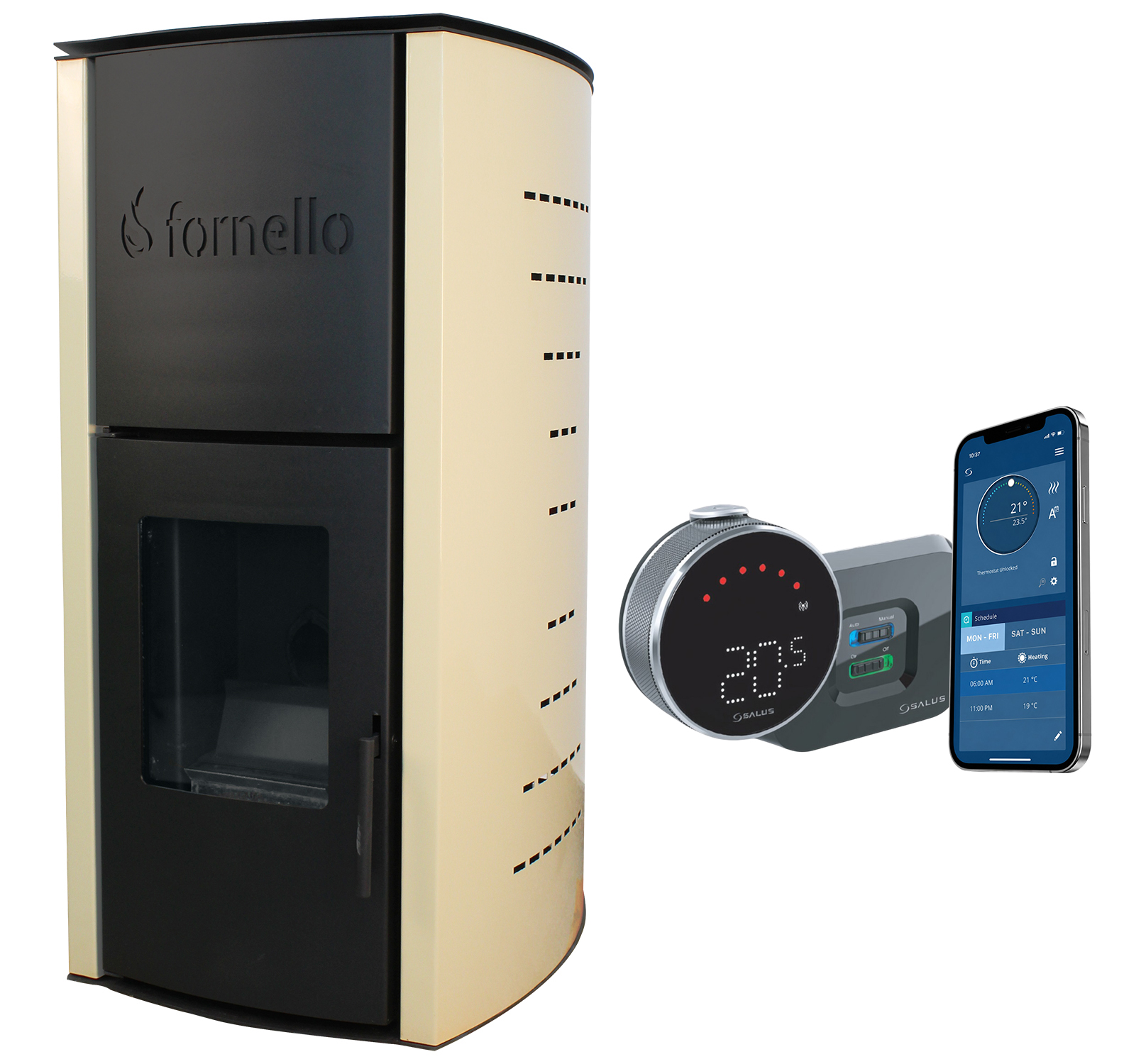 Termosemineu Fornello 18kW cu control Wi-Fi - imagine 2