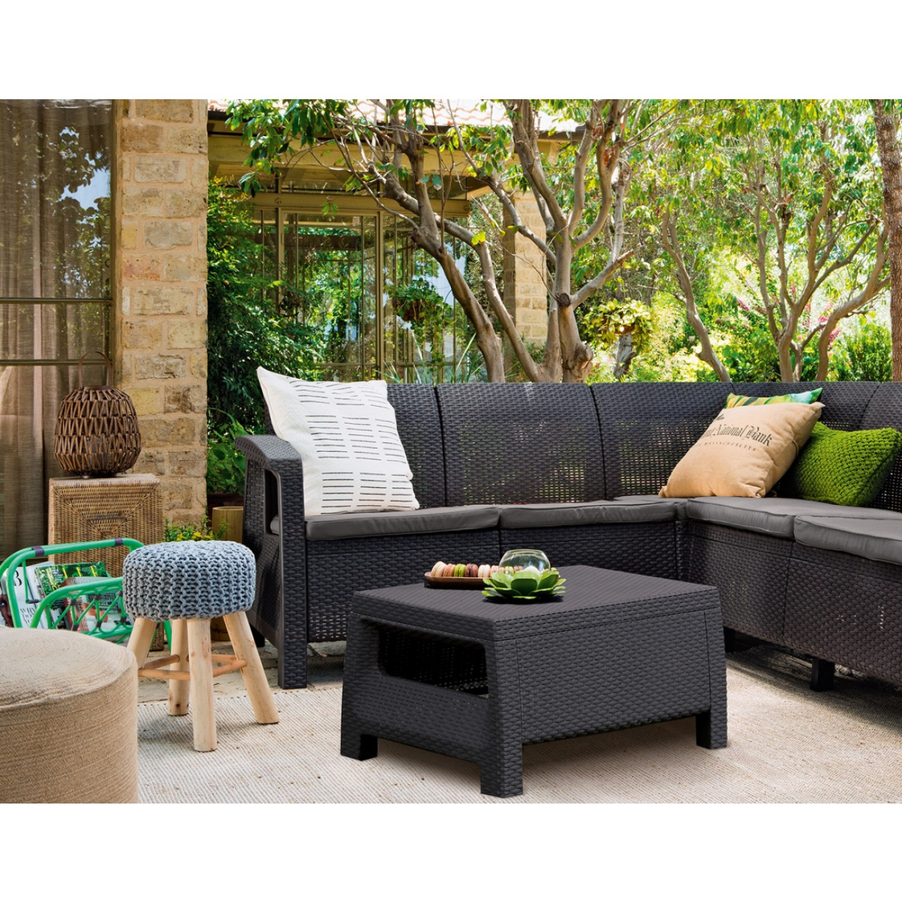 Set Gradina Coltar Corfu Relax Grafit - imagine 4